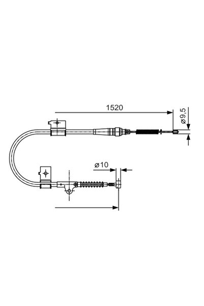 Bosch Cablu Frana De Parcare Nissan Terrano 2