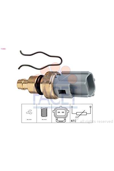FACET Senzor Temperatura Lichid De Racire Ford Fiesta 4/Fiesta 5/Fusion
