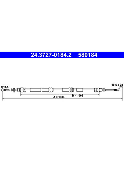 Krieger Cablu Frana De Parcare Vw Multivan T5/Transporter T5 Bus/Transporter ...