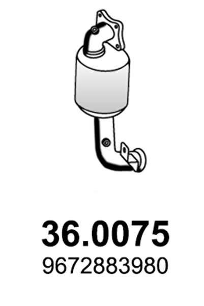 ASSO Catalizator Fata Citroen C-Elysee/C1 2/C3 2 Ds Ds 3