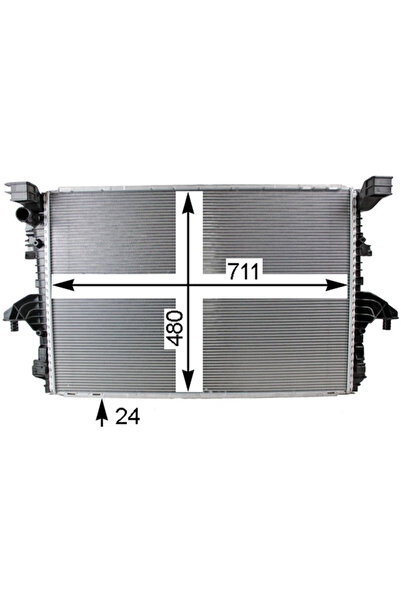 MAHLE Radiator racire motor VW California T6 Camper/Multivan T6/Transporter T...