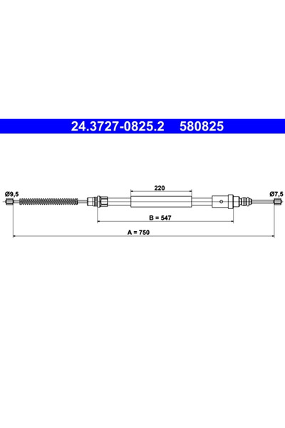 Ate Cablu Frana De Parcare Peugeot 406