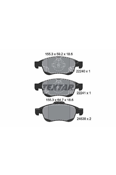 TEXTAR Set Placute Frana Frana Disc Fiat 500X Jeep Renegade Suv/Renegade Van