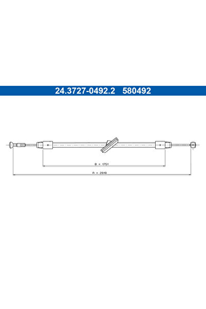 Ate Cablu Frana De Parcare Mercedes-Benz Viano/Vito / Mixto Caroserie/Vito Bu...