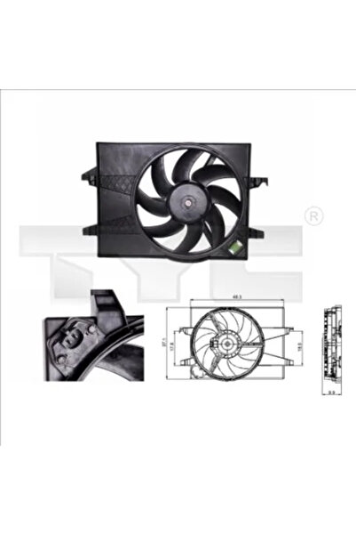 TYC Ventilator Radiator Ford Fiesta 5/Fusion Mazda 2
