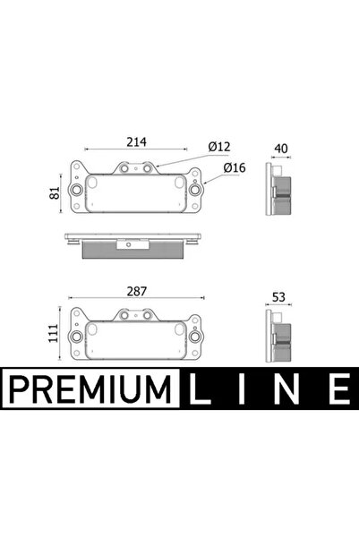 MAHLE Radiator Racire Ulei Cutie De Viteze Automata Man Tga/Tgx 1