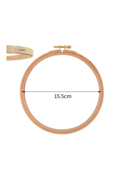 Choice مجموعة إطارات تطريز دائرية خشبية من خشب الزان مقاس 6 بوصات و4-12 بوصة، مكونة من 10 قطع، طارة تطريز متقاطعة