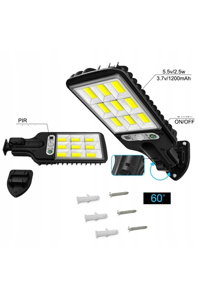Other SOLAR STREET LAMP Plot HOUSE 117 LED COB 6 hours STRONG Lantern