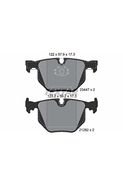 TEXTAR Set Placute Frana Frana Disc Bmw 7