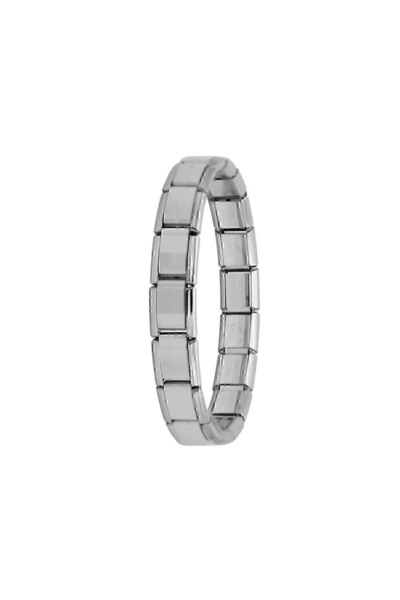 ANGELSS JEWELLERY سوار من الفولاذ المقاوم للصدأ بتصميم إيطالي ساحر من الفضة