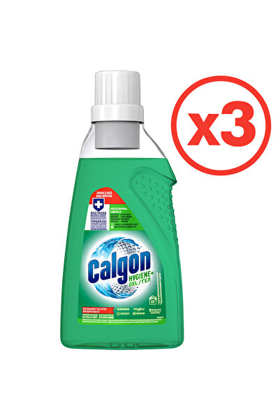 Calgon Pack of 3 - Anti-limescale Roll-On for Washing Machine Hygiene 750 Ml 15 Washes
