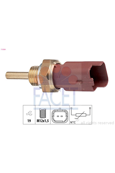 FACET Senzor,temperatura Lichid De Racire Dr Dr 3 2018-2022 Benzina