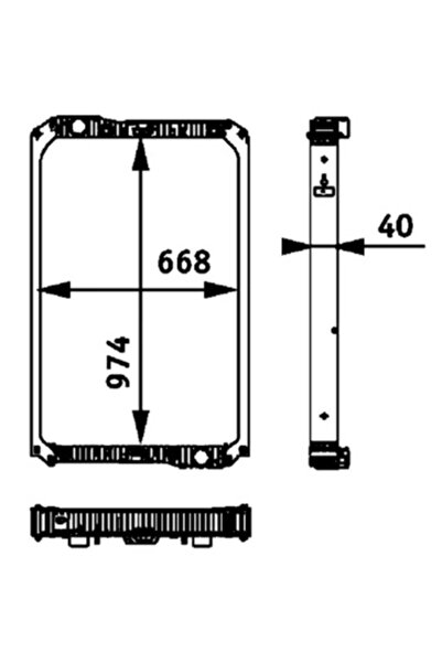 MAHLE Radiator Racire Motor Mercedes-Benz Actros MP2 / MP3/Axor