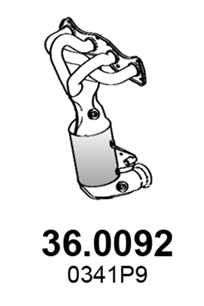 ASSO Catalizator Fata Citroen C3 2/C3 Picasso/C4 1 Mini Mini