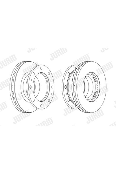 Jurid Disc Frana Iveco Eurocargo 1-3/Eurocargo 4/Eurofire 1