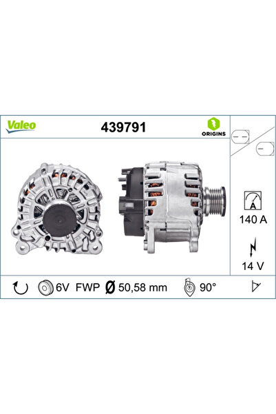 VALEO Generator / Alternator Audi A3/Q3 Seat Alhambra/Leon