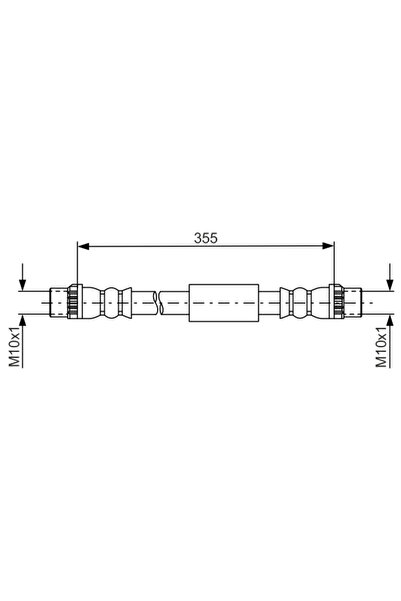 Bosch Спирачен маркуч Ситроен Джъмпи 2 Фиат Скудо Бус/Скудо Купе/Скудо Платфо...