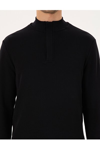 Pierre Cardin Φούτερ με ψηλό γιακά με φερμουάρ κανονική εφαρμογή 100% βαμβάκι