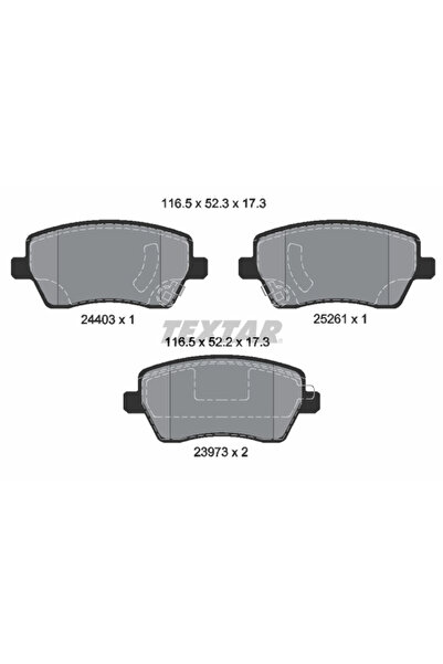 TEXTAR Set Placute Frana Frana Disc Datsun Cross Nissan Micra 4/Micra 5/Note ...