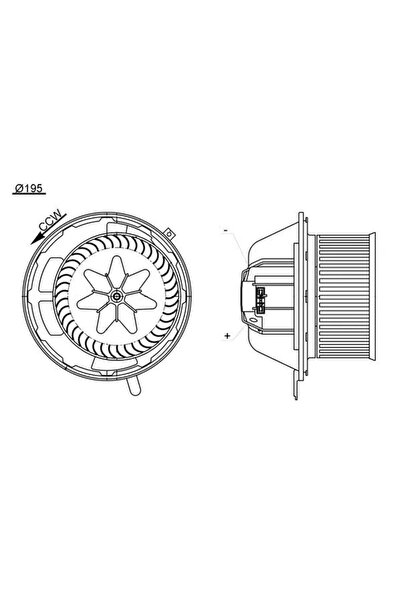 MAHLE Ventilator Habitaclu Bmw 1/3/Z4 Roadster