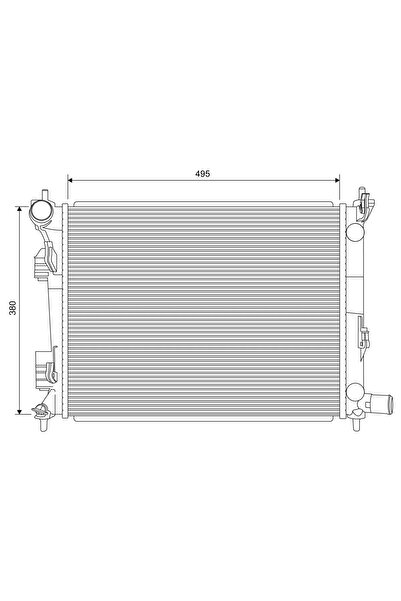 VALEO Radiator Racire Motor Hyundai Accent 4 Limuzina/HB20/Veloster Kia Rio 3