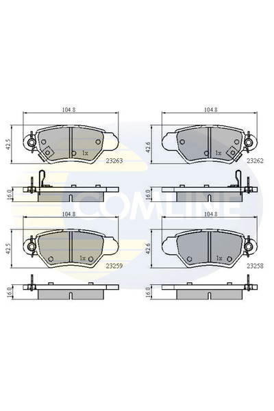 Comline Set Placute Frana Frana Disc Opel Astra G Vauxhall Astra Model 4