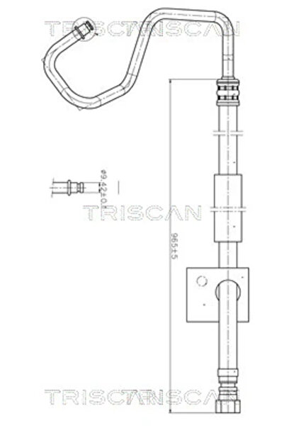 TRISCAN Furtun Hidraulic Sistem De Directie De La Caseta De Directie La Conuc...