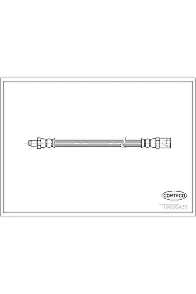 CORTECO Furtun Frana Spate Iveco Daily 3 Platou / Sasiu 1999-2006