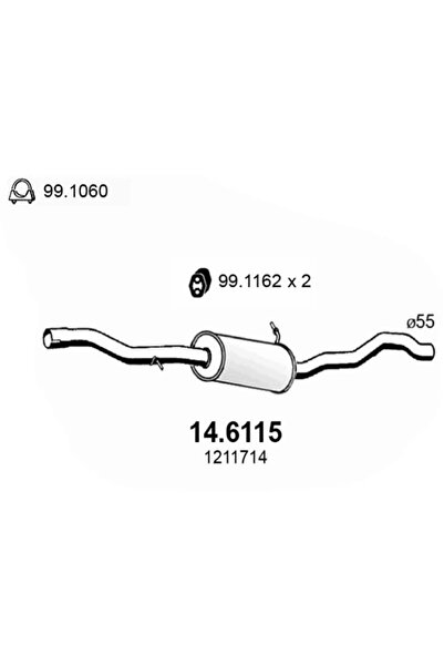 ASSO Toba Esapamet Intermediara Ford Galaxy 1 Seat Alhambra