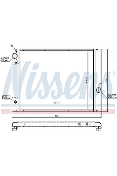 Nissens Radiator Racire Motor Bmw 5/6/7