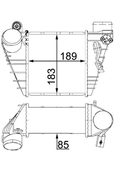 MAHLE Intercooler Compresor Audi A3 Seat Leon/Toledo 2