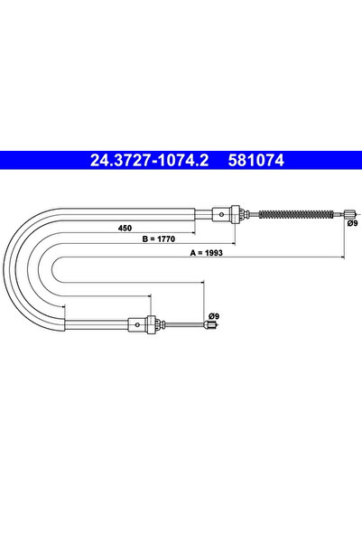 Ate Cablu Frana De Parcare Dacia Logan Express/Logan Mcv/Logan Pick-Up Renaul...