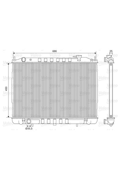 VALEO Radiator Racire Motor Nissan Navara/Pick Up