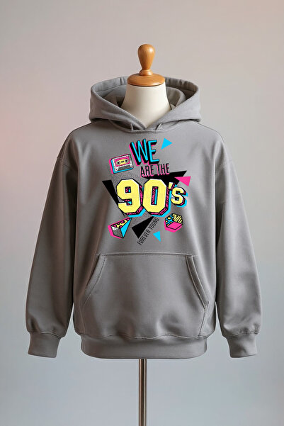 Vordevia We Are the 90's Printed Cotton 3 Thread Oversize Sweatshirt