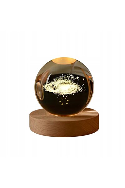 Other LAMPĂ DE NOAPTE CU GALBĂ DE STICLĂ 6cm Alimentată cu USB pentru CAMERA COPIILOR Galaxy