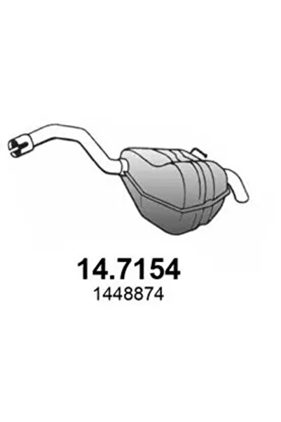 ASSO Toba Esapament Finala Ford Galaxy 2/Galaxy Model 2 Van/Mondeo 4