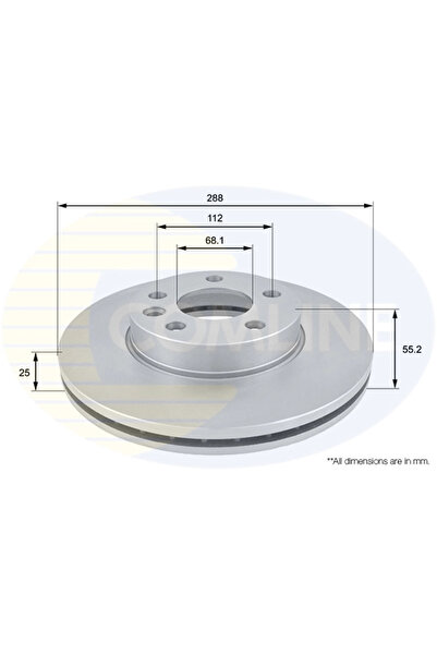 Comline Disc Frana Ford Galaxy 1/Galaxy Model 1 Van Seat Alhambra