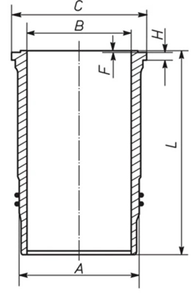 MAHLE Camasa Cilindru Man Hocl/Lion S Mex/Tga Vw Constellation