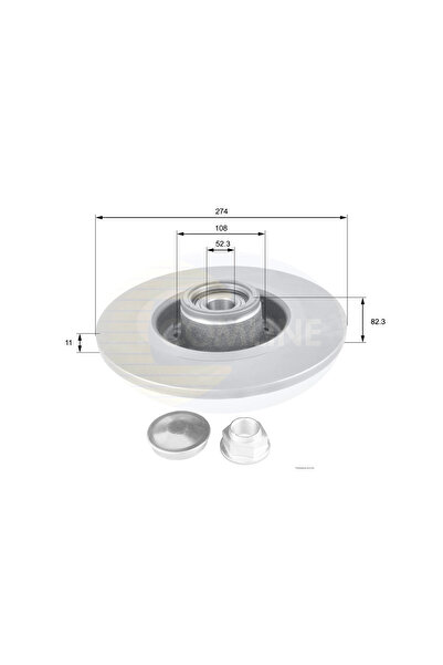 Comline Disc Frana Renault Laguna 2/Scenic 2