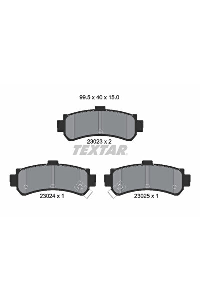 TEXTAR Set Placute Frana Frana Disc Nissan Almera 1/Bluebird Sylphy 1/Presea
