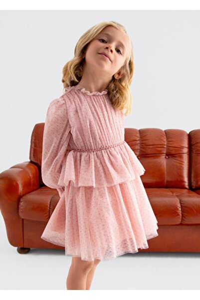 MAYORAL Abel&Lula Princess Long Sleeve Girls' Dress_Mnvs5532