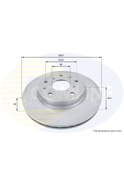 Comline Disc Frana Fiat Sedici Suzuki SX4