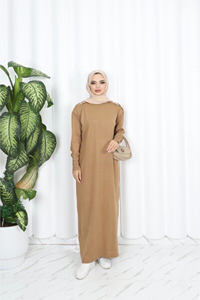 NİSUM MODA Pearl Mercerized Dress