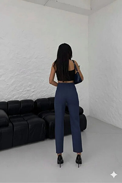 EmcyFiora Kadın Pantolon Biyeli Yüksel Bel (EF)