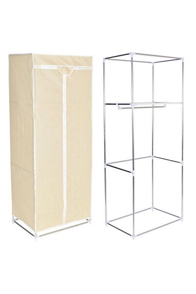 Other Szafa tekstylna z półką Fela - beż