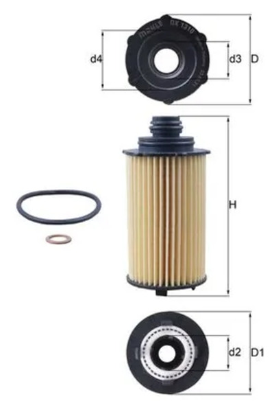 MAHLE Filtru Ulei Kg Mobility Korando/Tivoli/Torres Ssangyong Korando/Rexton/...