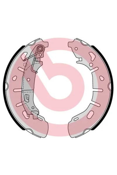 Brembo Set Saboti Frana Fiat Doblo Cargo/Doblo Bus/Doblo Platou / Sasiu Opel ...