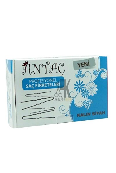 ella'nın çarşısı Tel Toka 150 Adet( 1 Kutu) Siyah Renk Kalın Paravana Firkete...