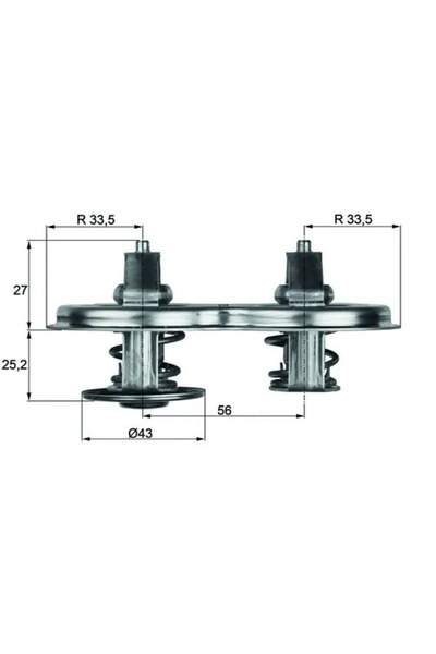 MAHLE Termostat Lichid Racire Scania 4 - Series/K - Series/P 1