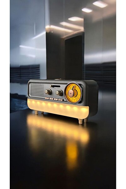 Dexxony Dx-09 Gece Lambalı Lüks Nostaljik Radyo & Fm Radyo & Bluetooth Hoparlör - Videolu Ürün